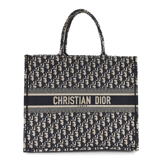 Oblique Large Book Tote Blue Multicolor