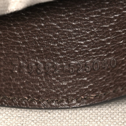 GG Supreme Monogram Web Small Ophidia Top Handle Shoulder Bag Brown