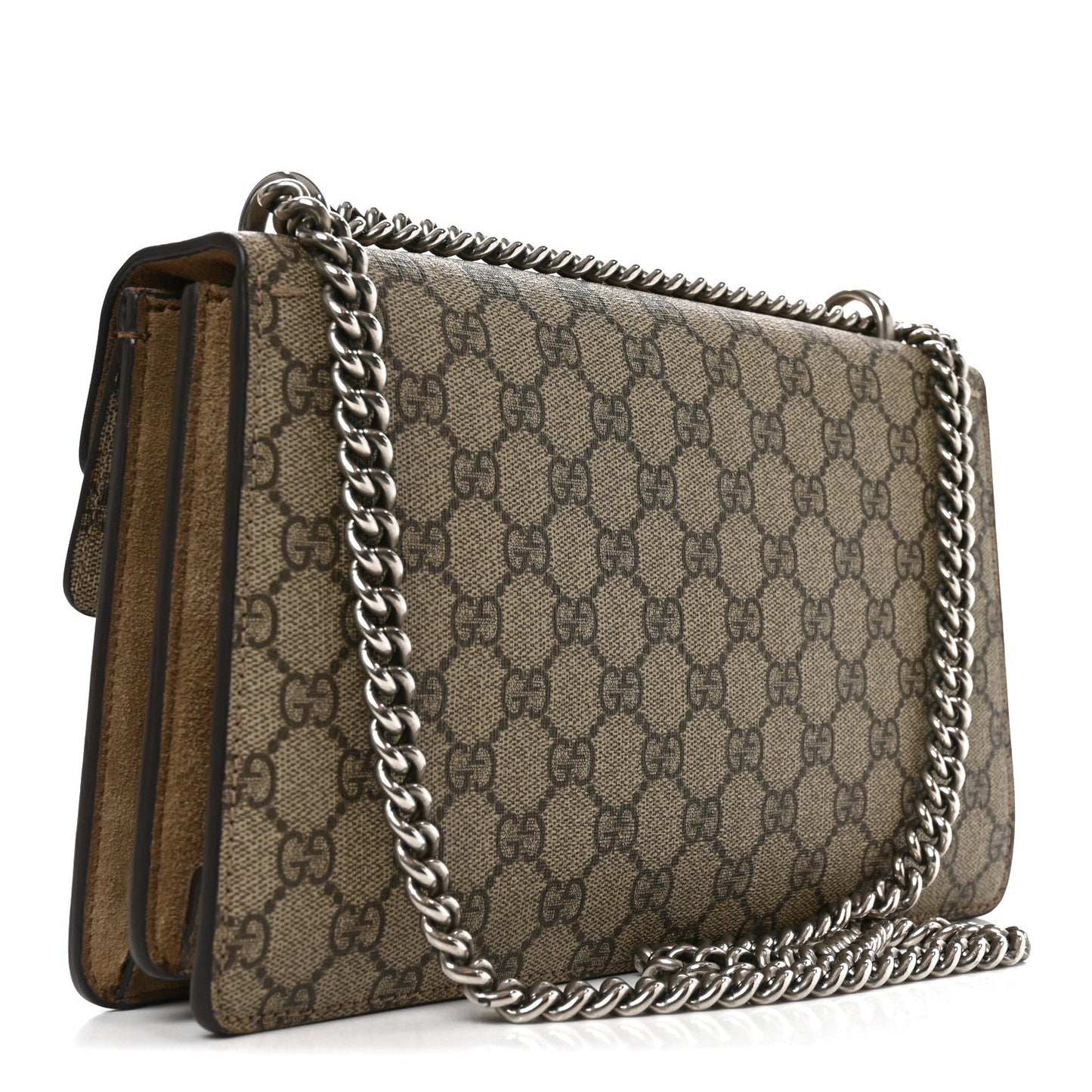 GG Supreme Monogram Small Dionysus Shoulder Bag Taupe