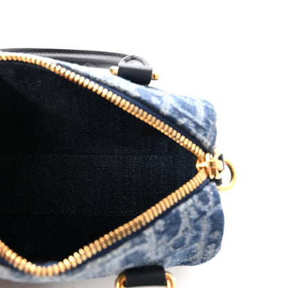 Denim Oblique Nano Groove 17 Bag Blue