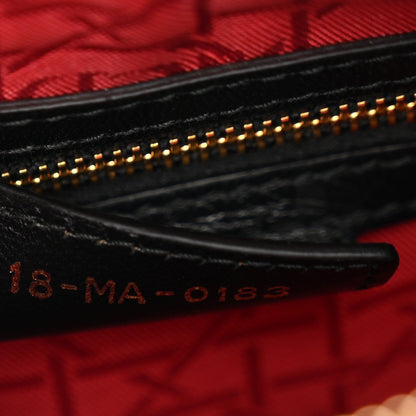 Lambskin Cannage Medium Lady Dior Black