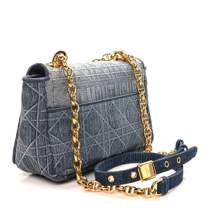 Denim Cannage Small Caro Bag Blue