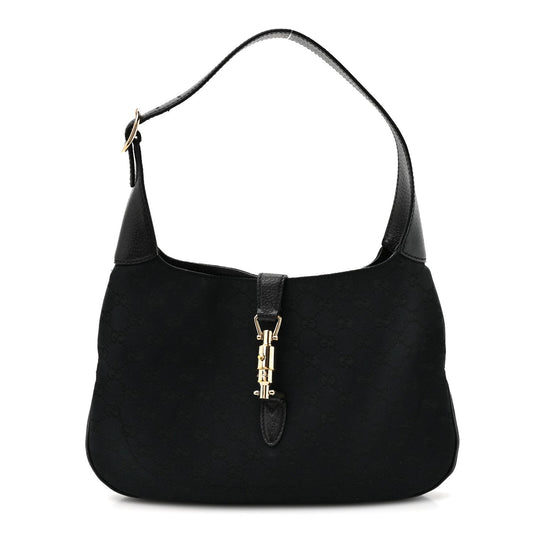 Monogram Small Jackie O Hobo Black