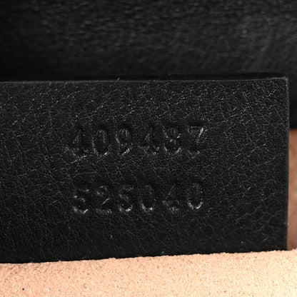 GG Supreme Monogram Bees Small Padlock Shoulder Bag Black