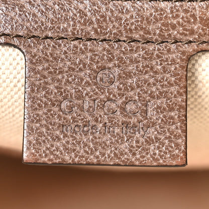 GG Supreme Monogram Web Ophidia Half Moon Hobo Brown