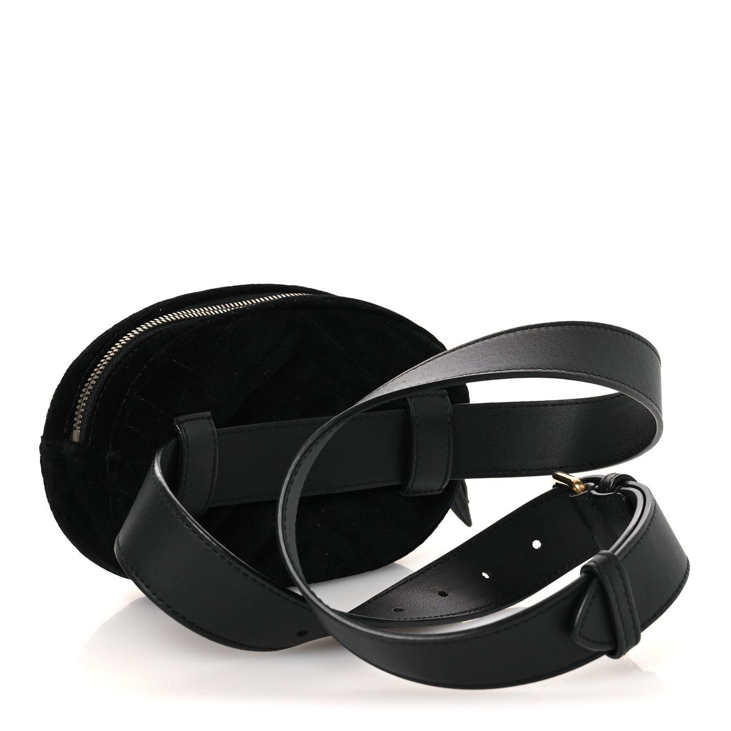 Velvet Matelasse GG Marmont Belt Bag Black 95 38 Black