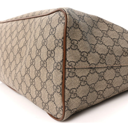 Soft GG Supreme Monogram Medium Crossbody Tote Beige Cuir