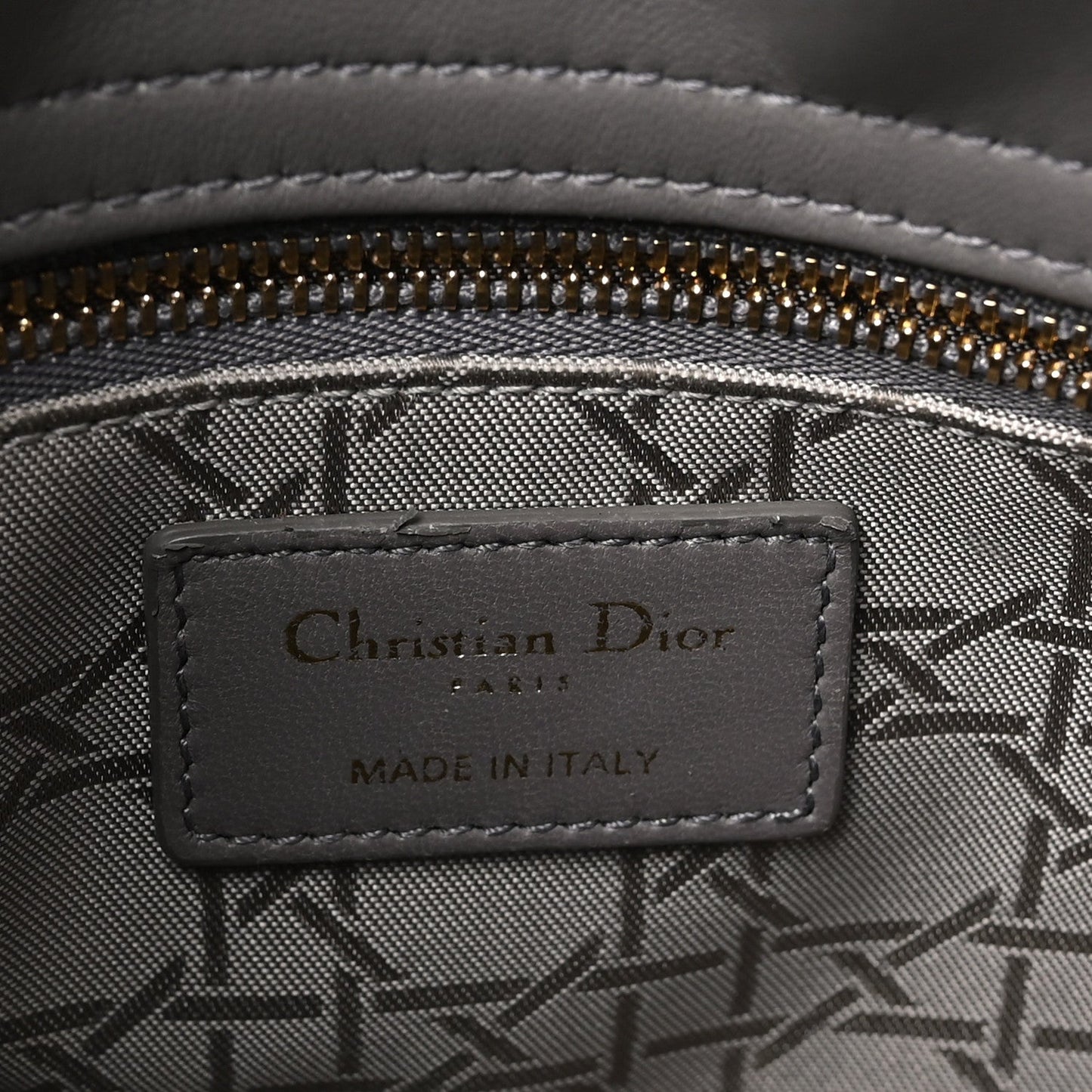 Lambskin Cannage Small My ABCDior Lady Dior Grey