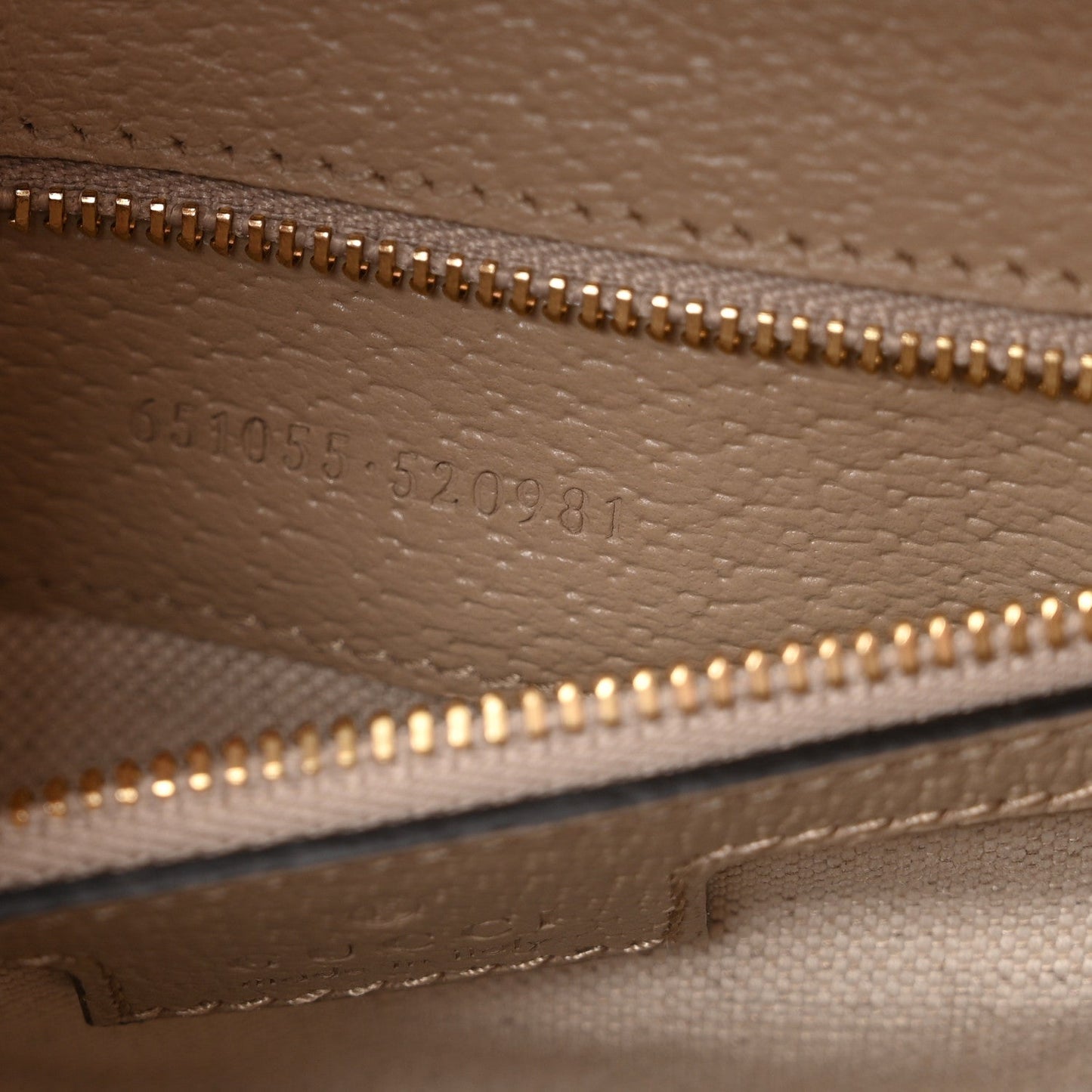 GG Supreme Monogram Textured Dollar Calfskin Web Small Ophidia Padlock Top Handle Bag Beige Mystic White Oatmeal