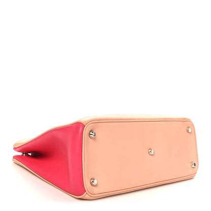 Smooth Calfskin Medium Tri-Color Diorissimo Tote Pink Fuchsia Orange