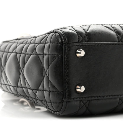 Lambskin Cannage Mini Lady Dior Black