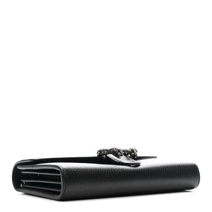 Calfskin Mini Dionysus Chain Wallet Black