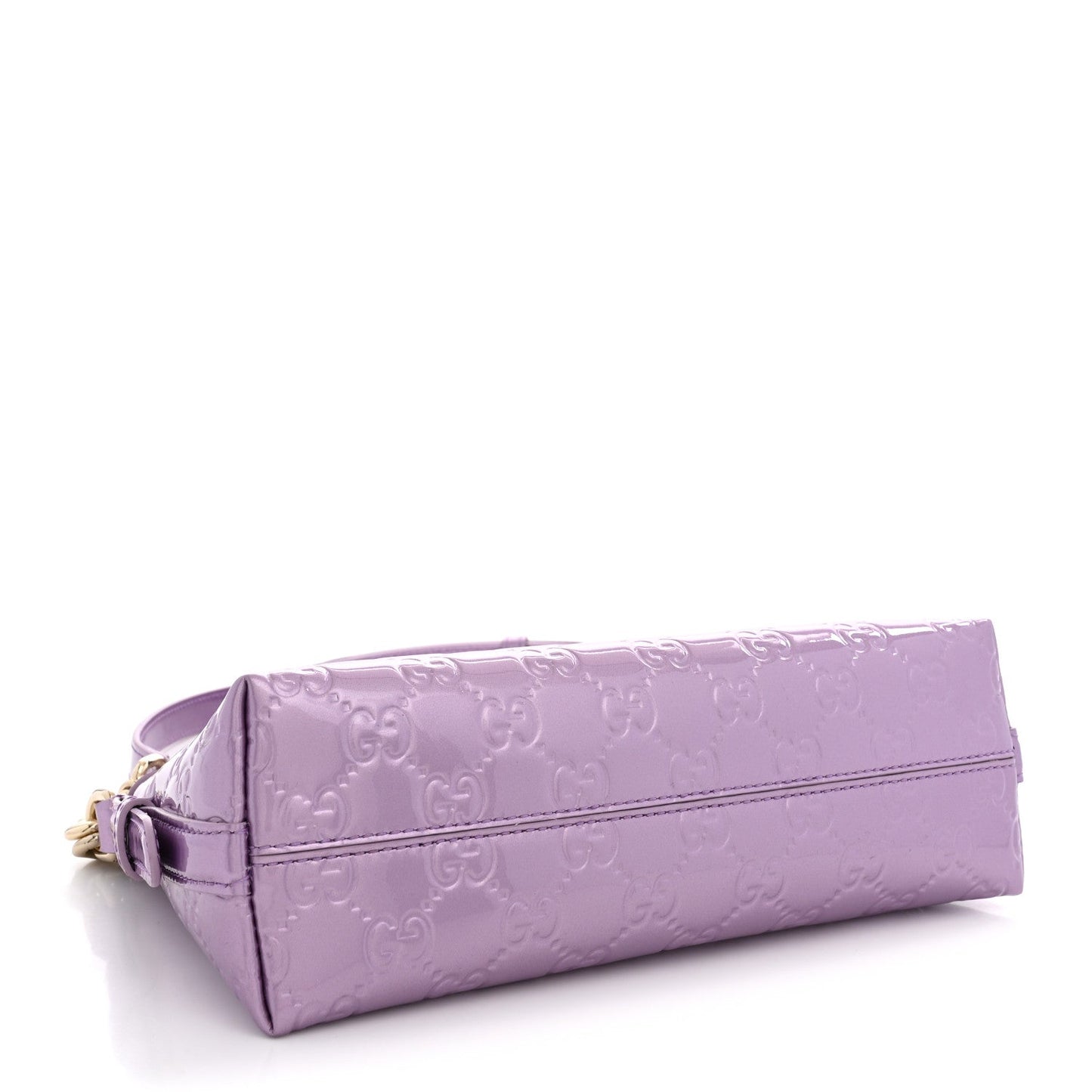 Shine Guccissima Emblem Small Shoulder Bag Lilac Haz
