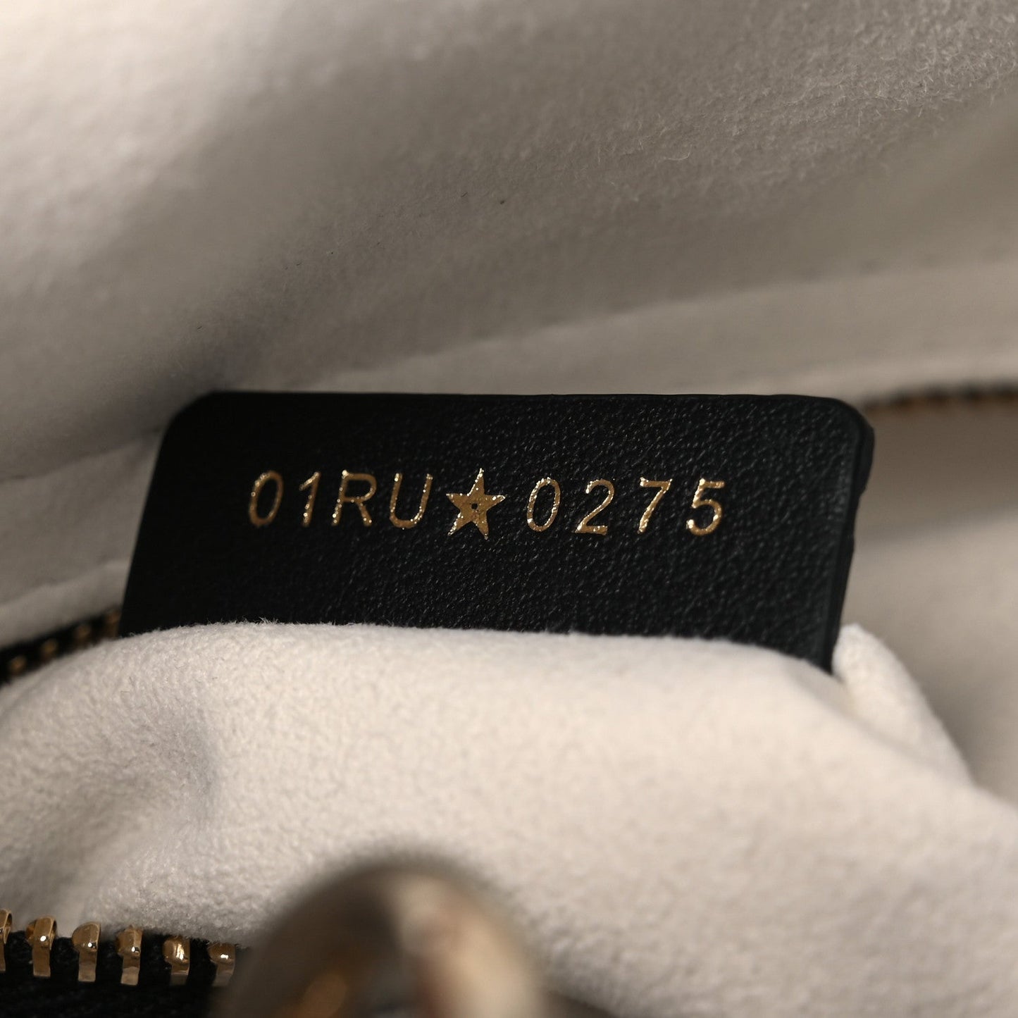 Calfskin Newspaper Printed Mini Lady Dior Black White