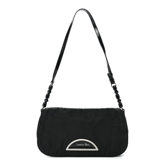 Nylon Malice Shoulder Bag Black