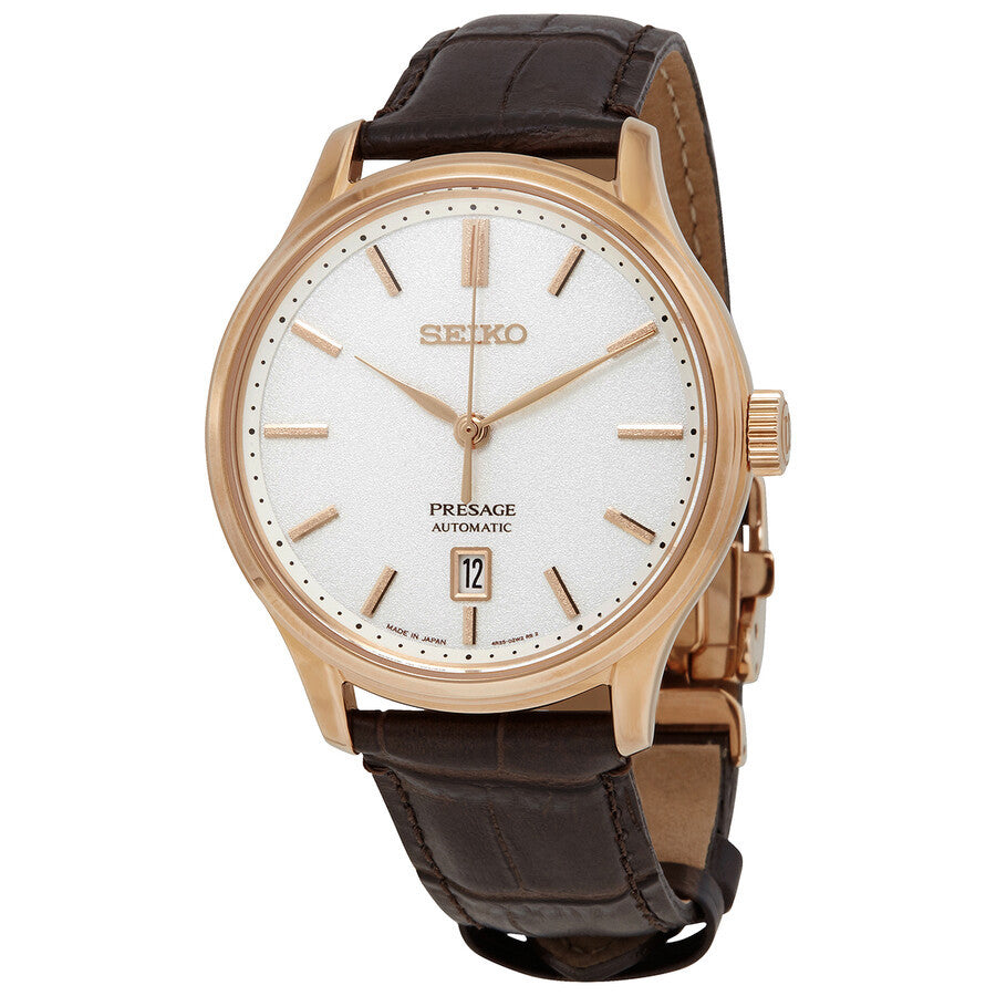 Seiko Men's SRPD42J1 Presage White Dial Auto Watch