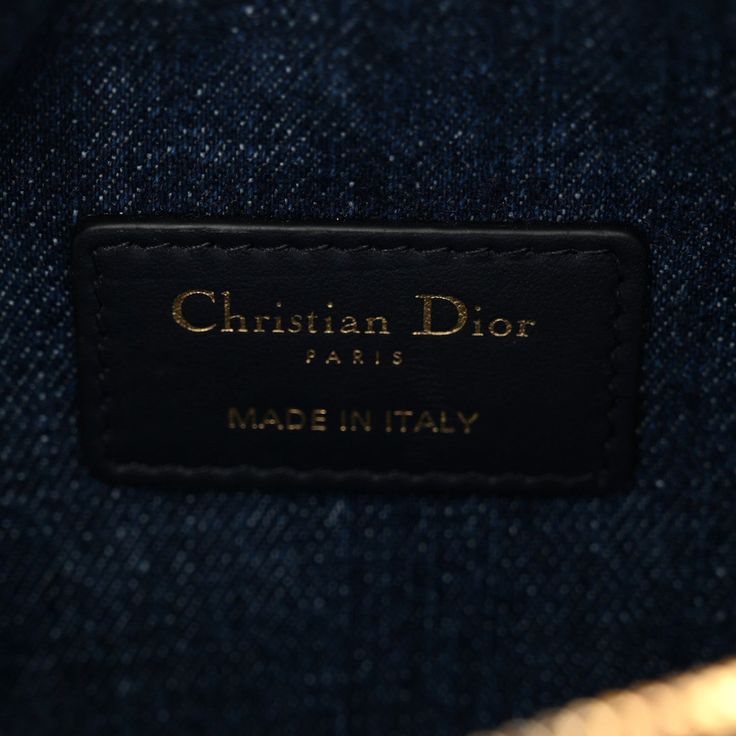 Denim Oblique Nano Groove 17 Bag Blue