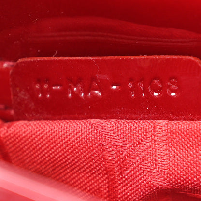Patent Cannage Mini Lady Dior Red