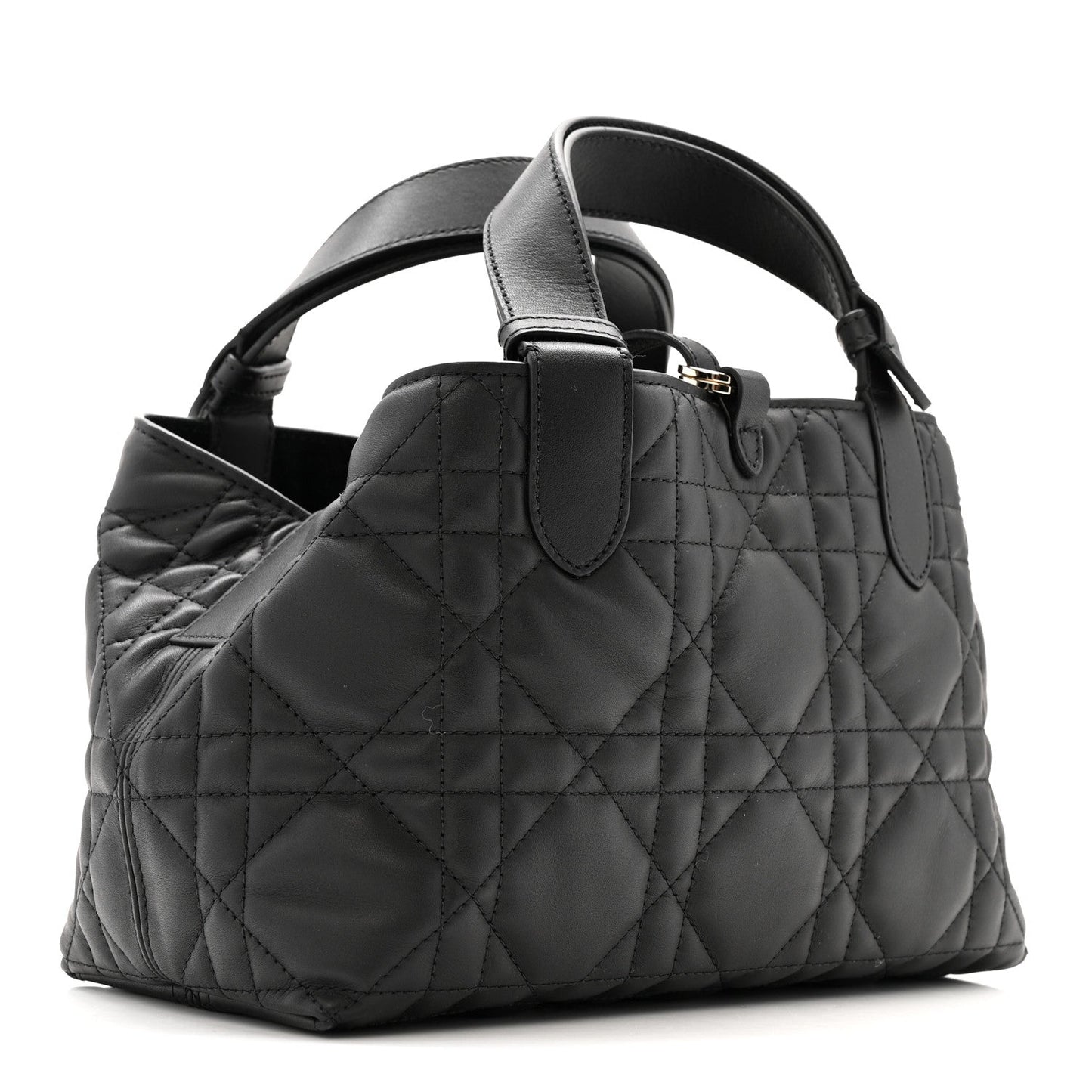 Calfskin Macrocannage Small Toujours  Black