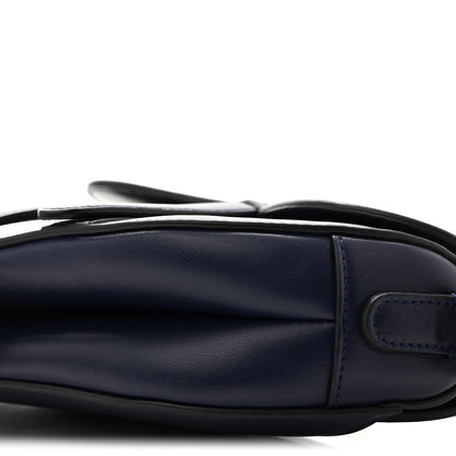 Calfskin Mini Saddle Bag Blue