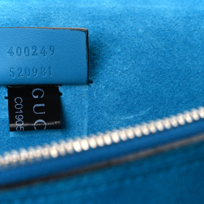 GG Supreme Monogram Small Dionysus Shoulder Bag Bright Turquoise