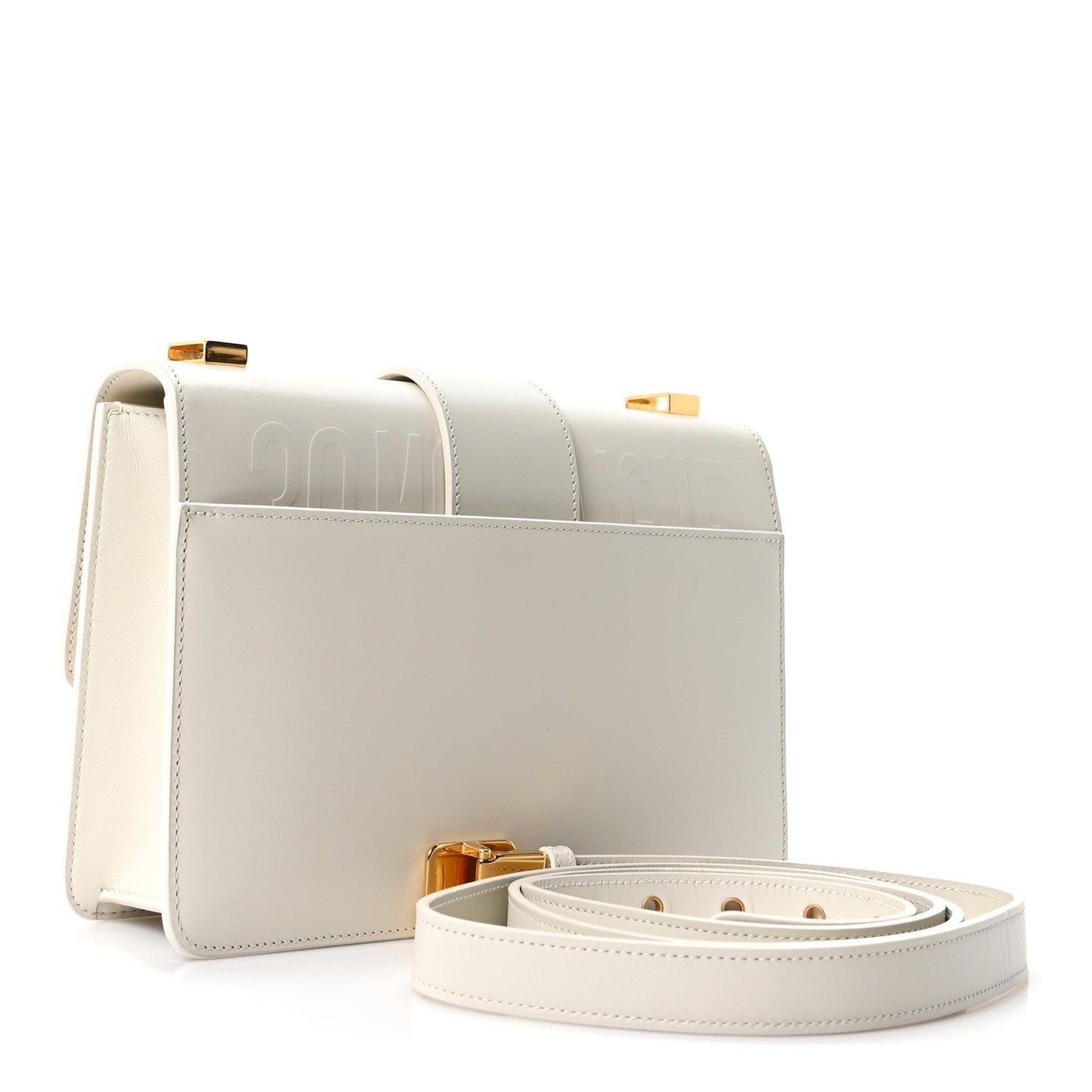 Box Calfskin 30 Montaigne Flap Bag Latte