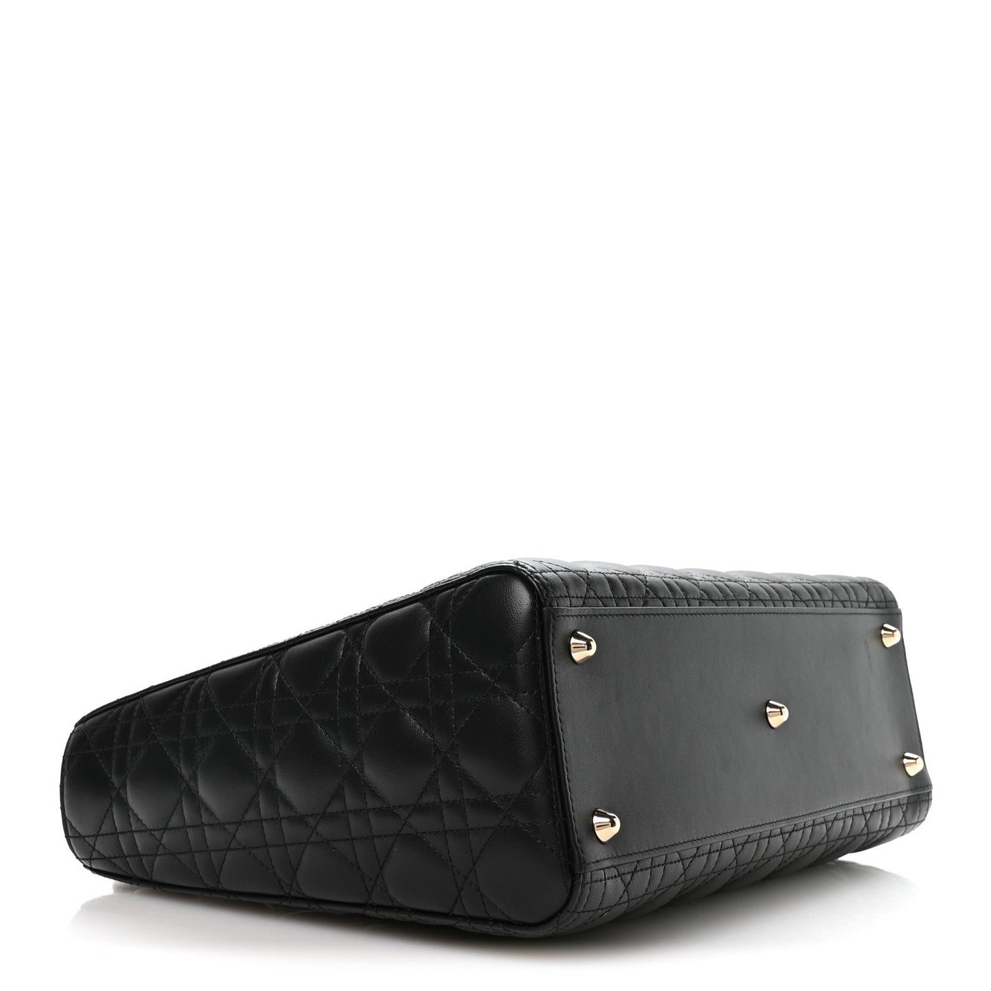 Lambskin Cannage Large Lady Dior Black