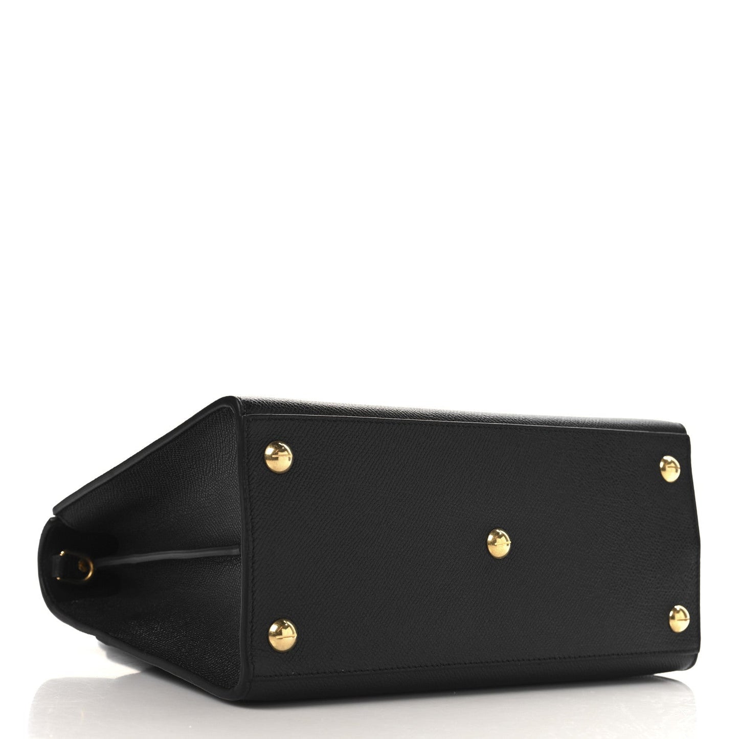 Grained Calfskin Medium St. Honore Tote Black