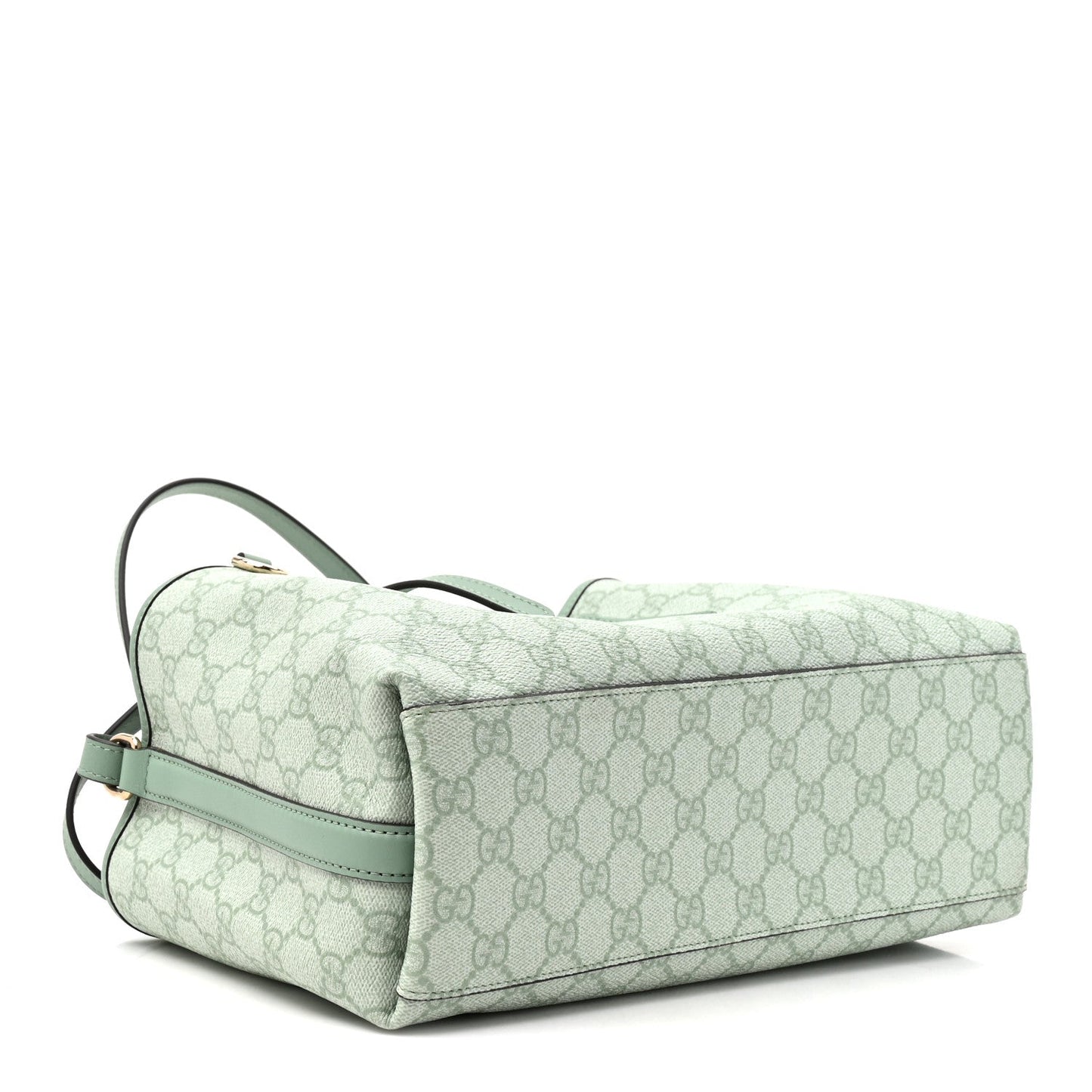 GG Supreme Monogram Emblem Medium Tote Bag Sage Green