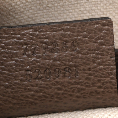 GG Supreme Monogram Web Medium Ophidia Messenger Bag Brown