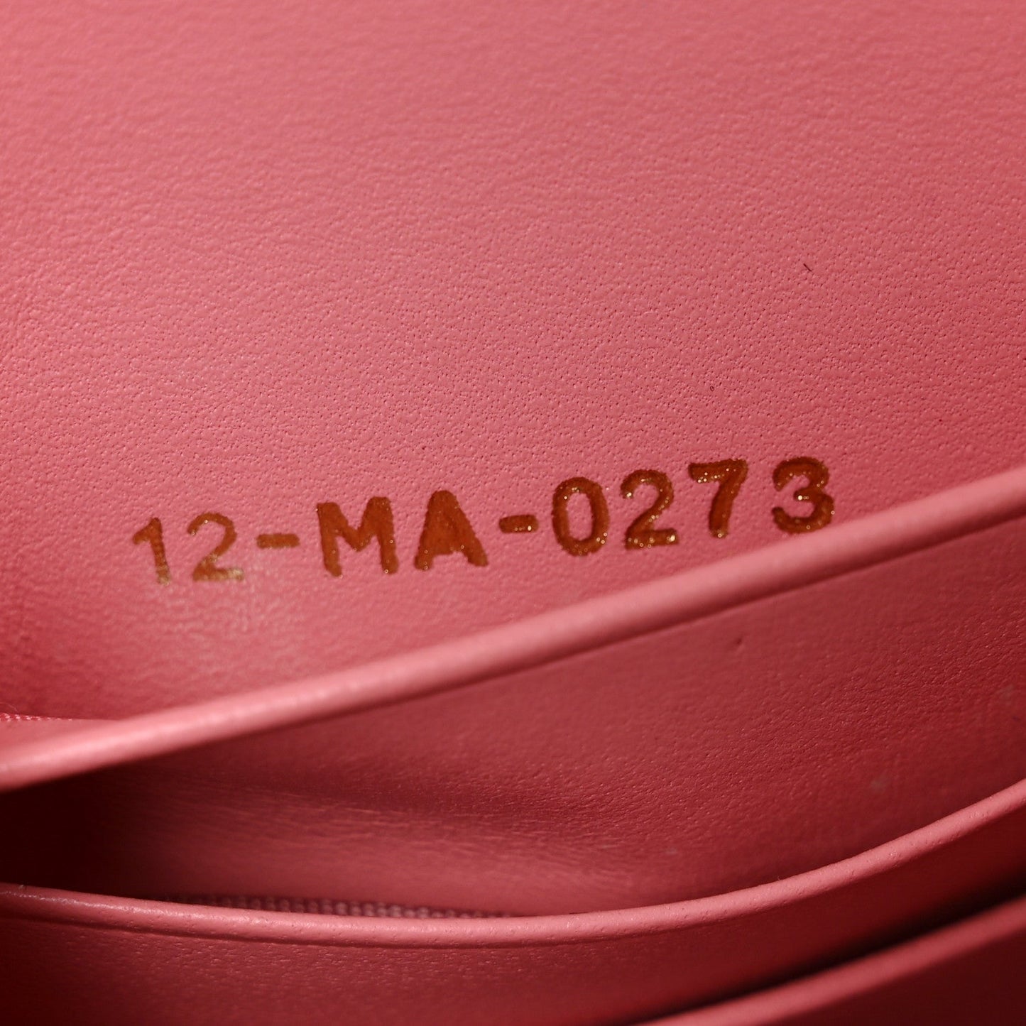 Lambskin Macrocannage Mini Miss Caro Bag Pink