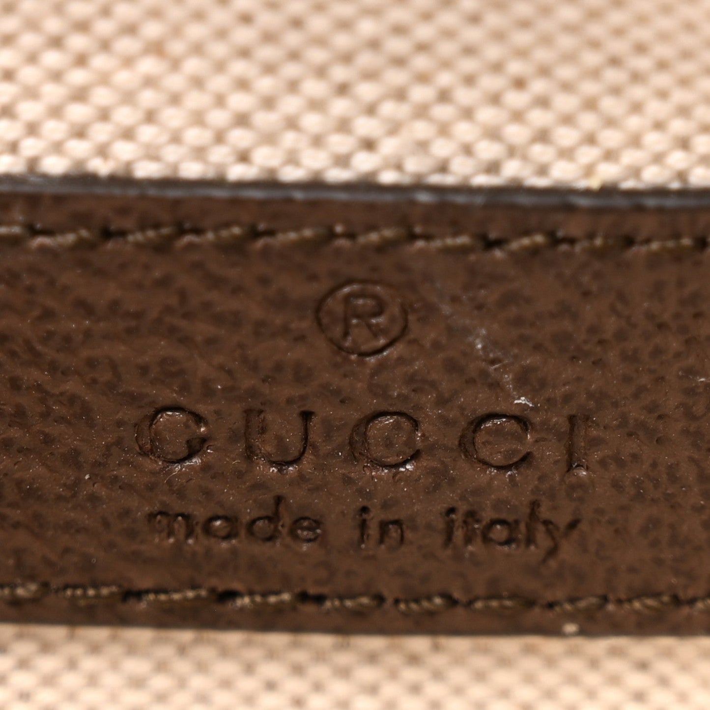 GG Supreme Monogram Textured Dollar Calfskin Blondie Belt Bag Beige Ebony New Acero