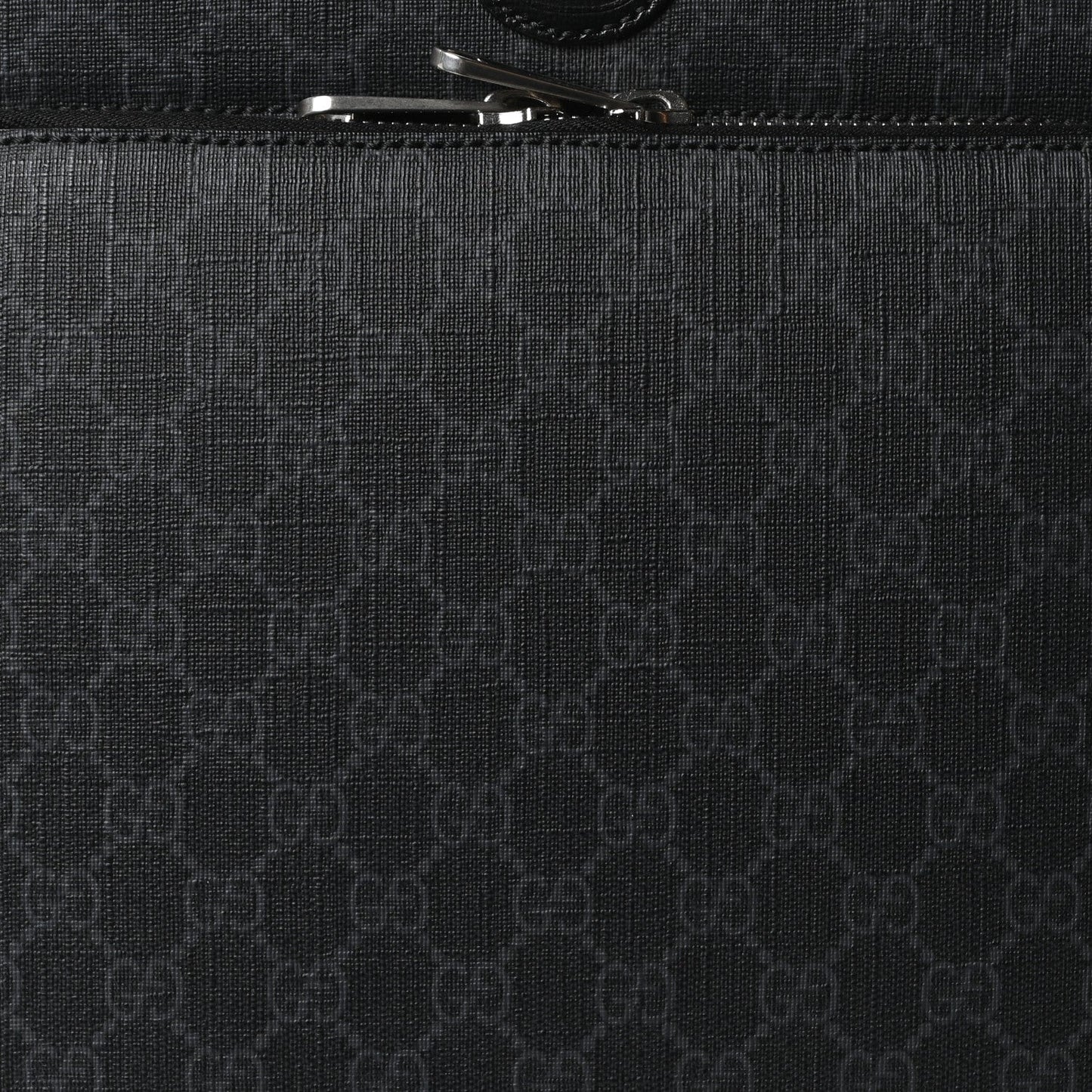 GG Supreme Monogram Four Wheel Suitcase Black Grey
