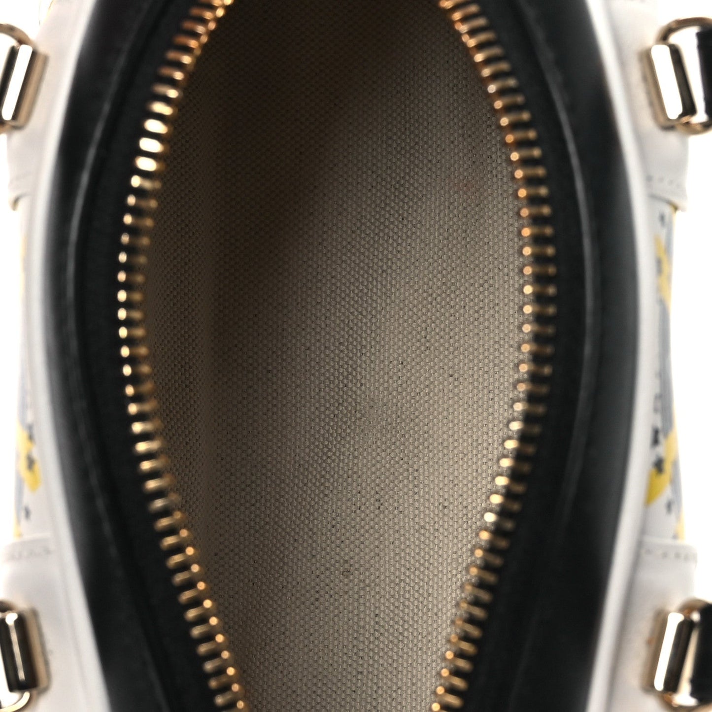 Calfskin Animal Print Micro Dior Vibe Zip Bowling Bag White Multicolor