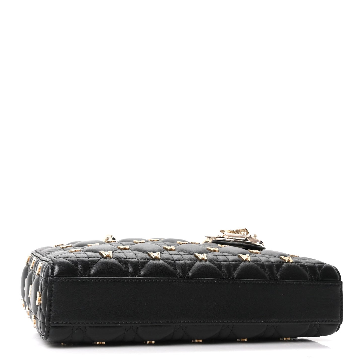 Lambskin Butterfly Cannage Lady D-Joy Black