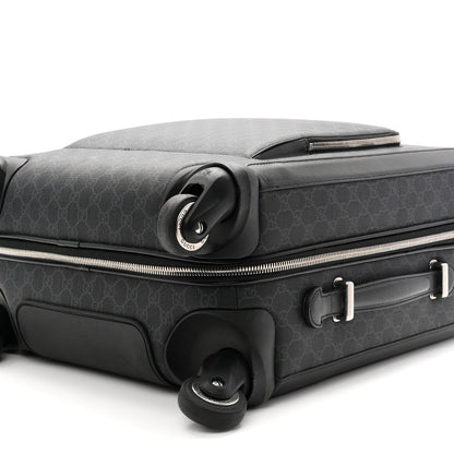 GG Supreme Monogram Calfskin Carry On Trolley Black