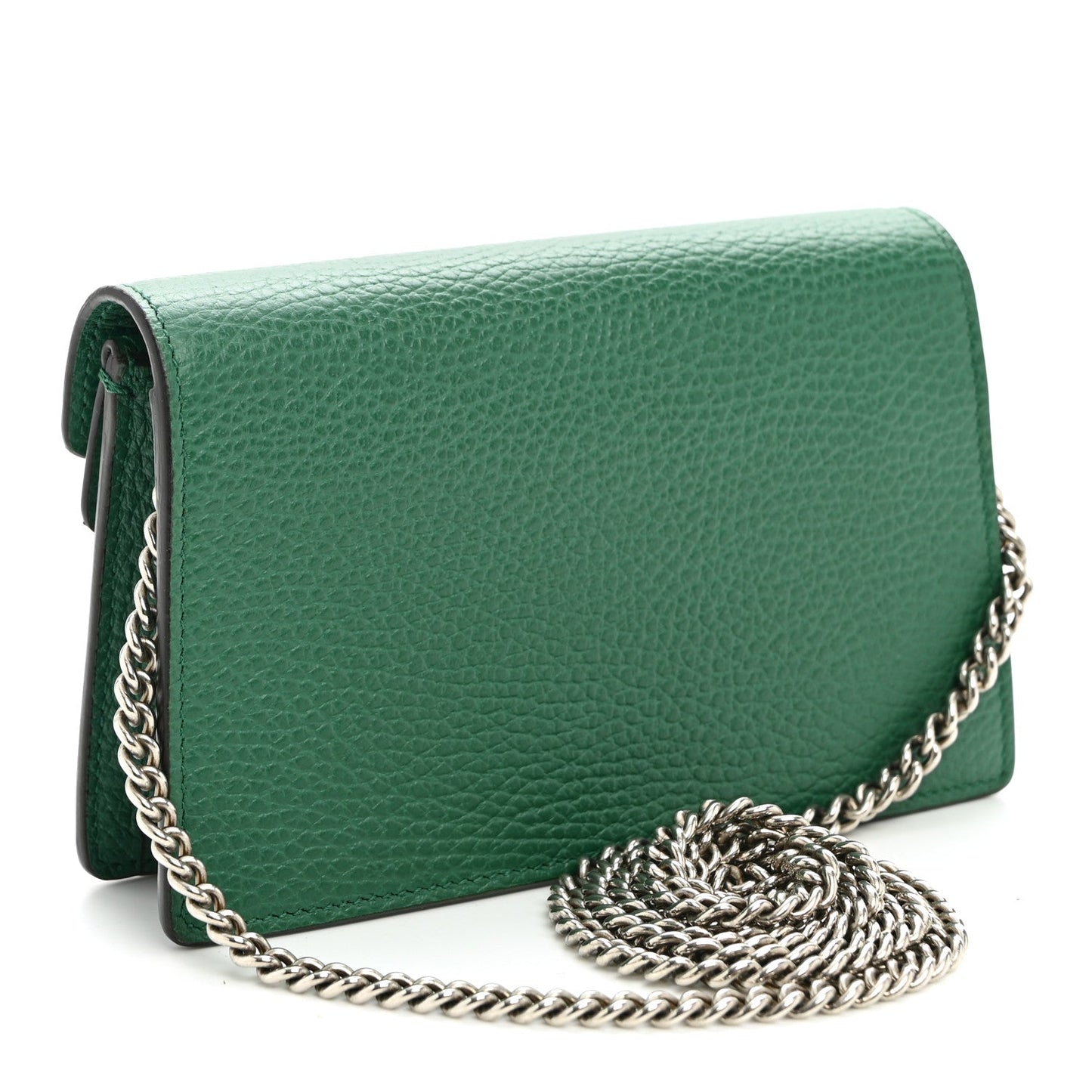 Dollar Calfskin Crystal Super Mini Dionysus Shoulder Bag Emerald