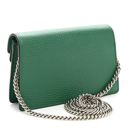 Dollar Calfskin Crystal Super Mini Dionysus Shoulder Bag Emerald