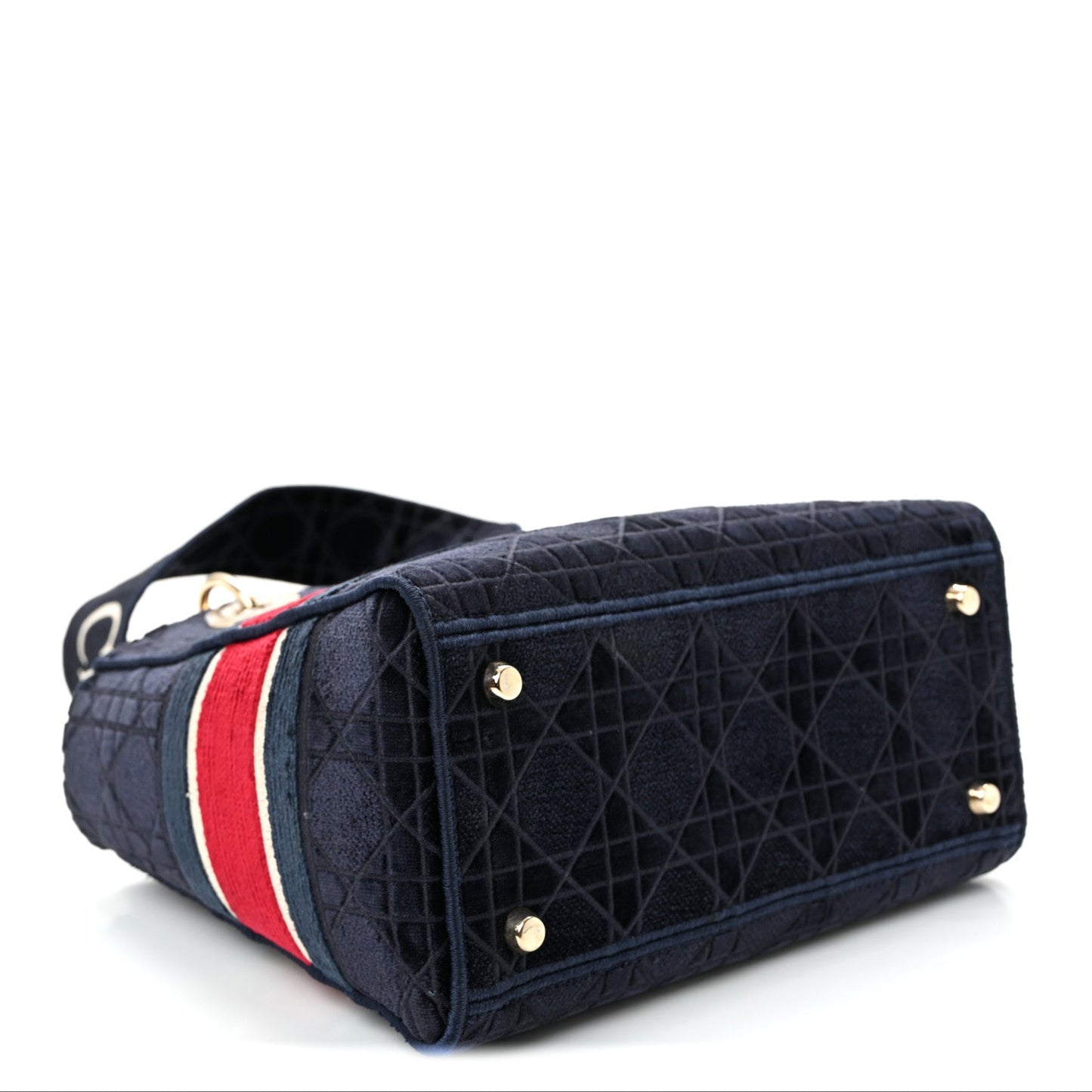 Velvet Cannage Medium Lady D-Lite Blue Red White