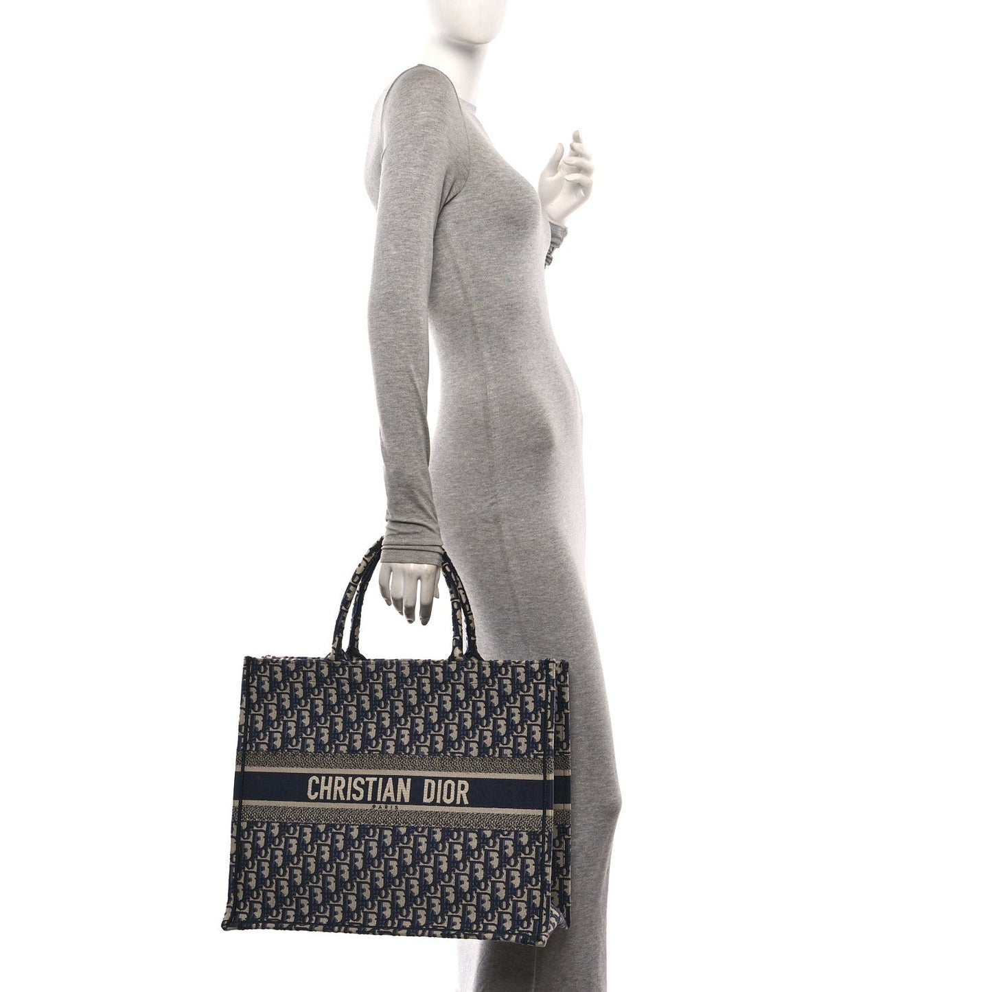 Oblique Large Book Tote Blue Multicolor
