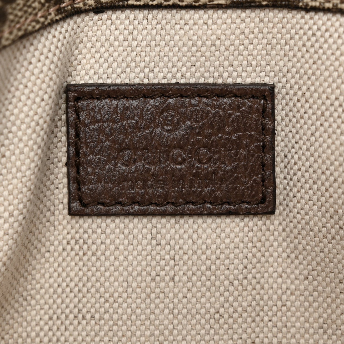 GG Supreme Monogram Neo Vintage Web Belt Bag Brown
