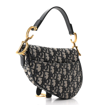 Oblique Mini Saddle Bag Blue