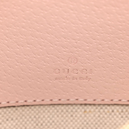 Monogram Jumbo GG Textured Dollar Calfskin Mini Ophidia Half Moon Hobo Beige Perfect Pink
