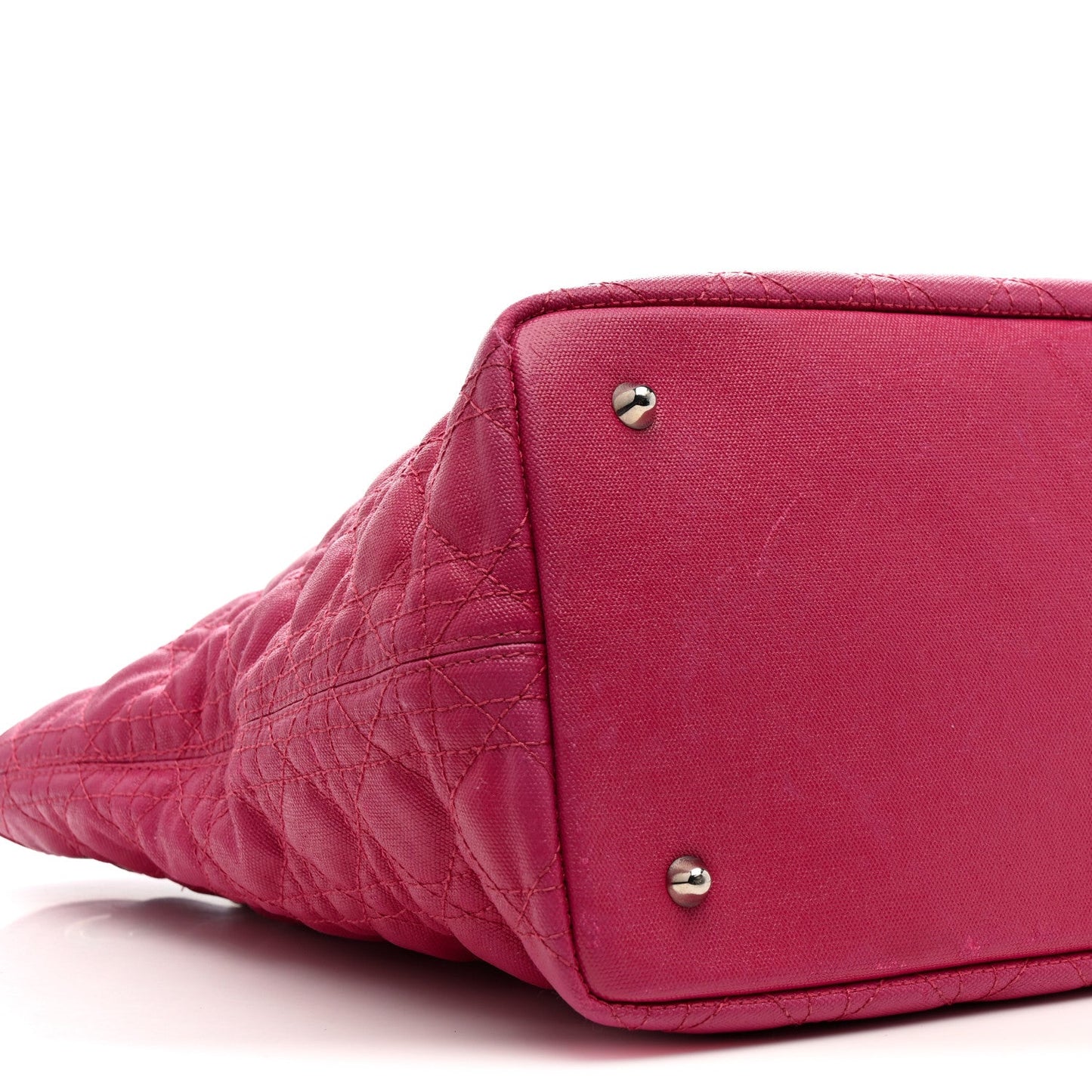 Coated Canvas Cannage Medium Panarea Tote Pink