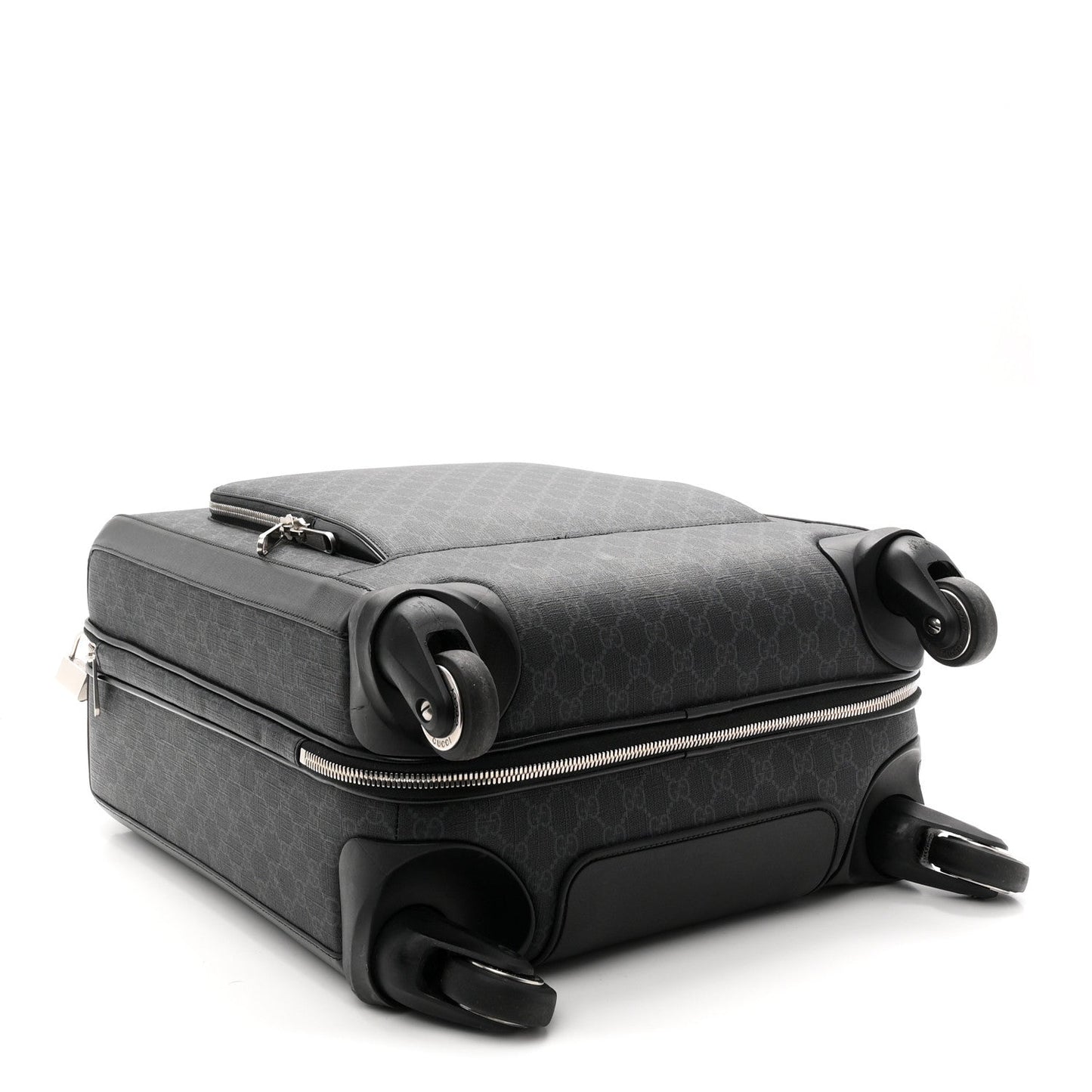 GG Supreme Monogram Calfskin Carry On Trolley Black