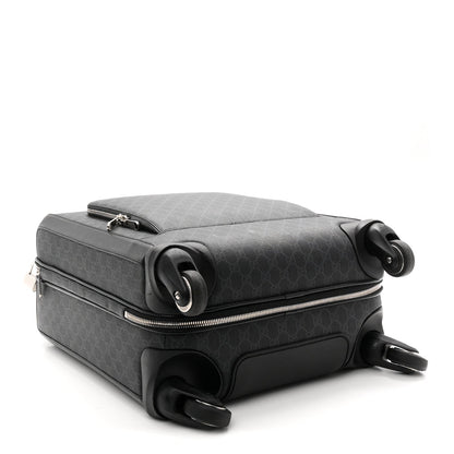GG Supreme Monogram Calfskin Carry On Trolley Black