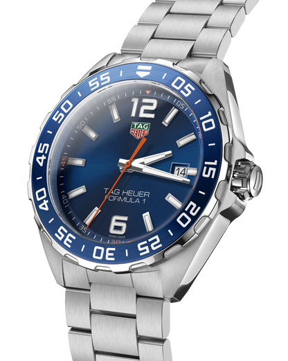 Tag Heuer Formula 1 Quartz Blue Dial Silver Steel Strap Watch for Men - WAZ1010.BA0842