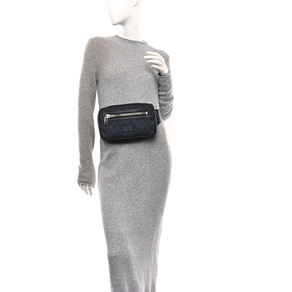 Soft GG Supreme Monogram Web Belt Bag Black Grey