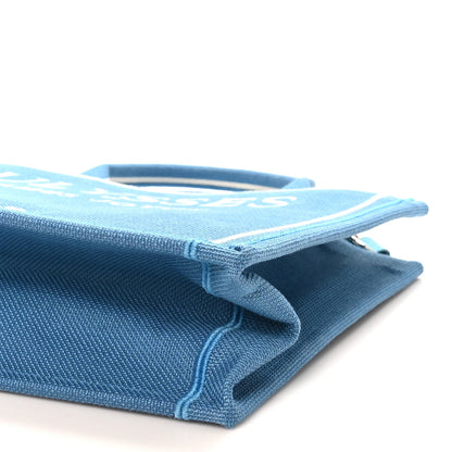 Canvas Embroidered Medium Ulysses Book Tote Blue