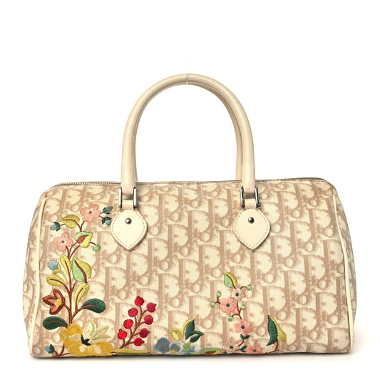 Monogram Vintage Flowers Boston Beige